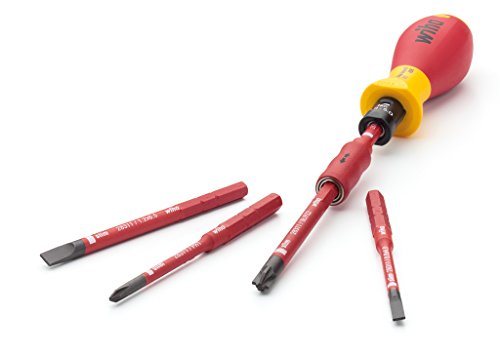 Wiha slimBit Halter electric, mechanisch verriegelbar für VDE Drehmoment-Schraubendreher mit Längsgriff (35870) 6 mm, 170 mm, VDE-geprüft… – Ansicht 2
