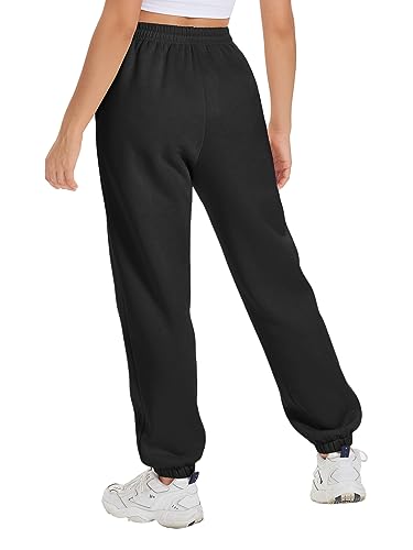 ATHMILE Sweatpants Women Fleece Pockets Winter Fall Fashion Baggy Lounge Pants Joggers4