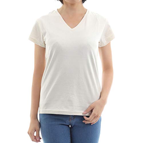 オーガニックコットンVネックTシャツ(エコフレンドリー)