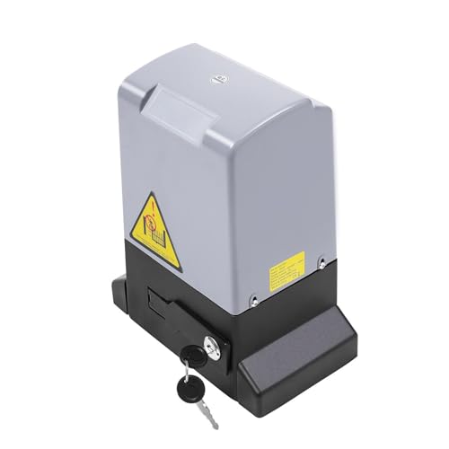 Accionamiento de puerta corredera de 1800 kg, abridor automático con 2 mandos a distancia, abridor de puerta corredera, motor de puerta, juego de herramientas para puerta corredera