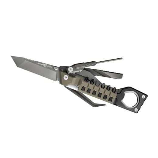 Real Avid Pistol Tool for Gun Maintenance | 19 in 1 Pistol Multitool & Handgun Utility Tool for Striker Fired & 1911 Platforms, Includes 1911 Bushing Wrench, Tanto Knife & Laser Sights Adjusters