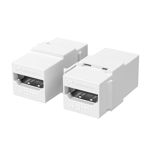 Cable Matters 2-Pack 8K HDMI Keystone Jack HDMI Coupler Keystone