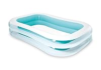 Intex 56483NP - Aufblasbarer Familienpool Rechteckig, Vinyl, Mehrfarbig, 262x175x56 cm