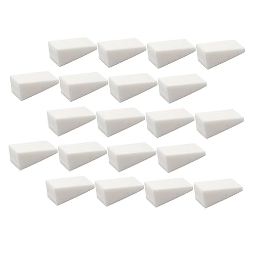 WOFASHPURET 48pcs Nail Sponge Single-use Sponge Makeup Sponge for Nail Art Nail Polish Sponge Beauty Makeup Wedge Nail Polish Template Wedges Soft Sponge Powder Puff Makeup Puff White Miss