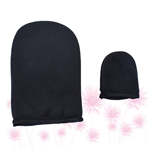 POPETPOP Self Tanning Mitt Applicator Gloves 2pcs Set Flocking Material Easy Application for Sunless Tanning Suitable for Skin Types for Spa and Home Use