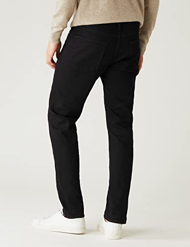 Image of Marks & Spencer Mens Light Wash Mid Rise Slim Fit Jeans