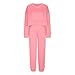 Womens 2 Piece Outfits Lounge Sets Cropped Sweatshirt & Joggers Fashion Sweatshirt Sweat Set 2025 Fall Travel Trendy Clothes Pink
