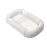 Chicco Mommy Pod 3en1, réducteur de lit pour bébé, 81 cm x 49 cm, nid pour bébé, 0 3 mois pour dormir, 0 8 mois pour le temps sur le ventre, revêtement en coton biologique, lavable en machine, Beige