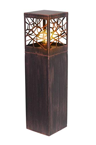 BRILLIANT lampe d'extérieur Whitney 59cm couleur rouille | 1x A60, E27, 60W, adapté aux lampes standard (non incluses) | Échelle A ++ à E | Classe de...