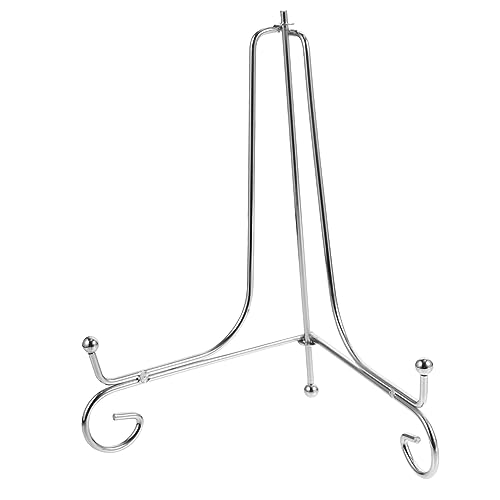 HOMOCONO Iron Art Plate Display Stand Kitchen Rack for Tea Cakes Dishes Holder for Home Office Decor Plate Support