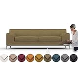 COMFORTLY La housse est livrée en 3 pièces, de sorte que vous pouvez être sûr qu'elle s'adaptera à votre canapé comme un gant. Avant de passer commande, veuillez vous assurer que vous avez le même modèle de canapé 2 places et les mêmes dimensions qui correspondent à la housse pour garantir la meilleure expérience client. L'ensemble comprend : 1 housse de corps principal, 2 housses de coussin de siège