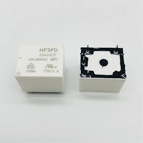 Relais HF3FD-024-HSTF 24V 10A mini relais de puissance 4 broches pour circuit imprimé