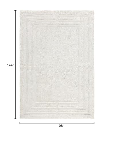 Tapete decorativo beige 144x108 cm estilo moderno miniatura 3