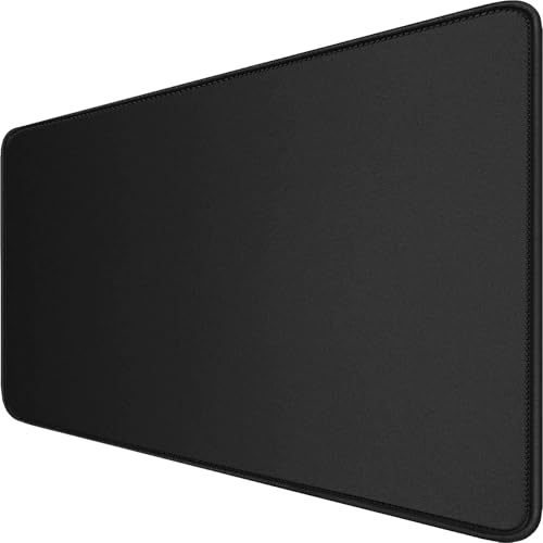 Image of Vegan Leather Desk Mat | Large Reversible Mouse Pad & Computer Table Protector | Dual-Side Waterproof Extended Laptop Pad with Edge-Stitched Design