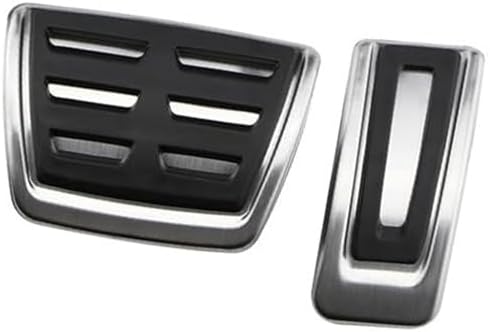 Wivplex Pedal Pad, for A3 8V 2015 2016 2017 2018 Foot Fuel Brake Clutch Cover Car Pedals Clutch Brake Pedal Pad Cover(Black 4piece MT)(Black 3piece at)