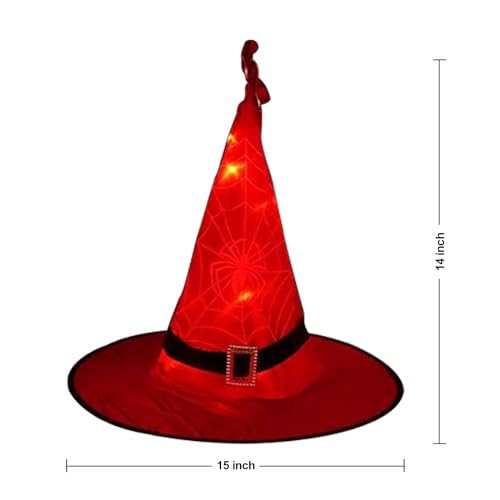 Halloween Witch Hat Lights Decoration Outdoor 8pcs Hanging Light - image 8