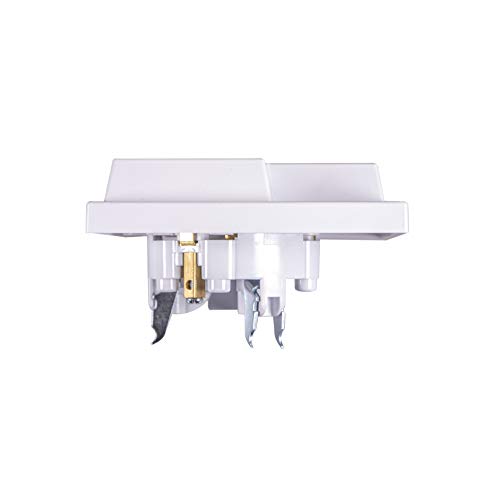 Protective contact socket 3-way flush-mounted white Schuko sockets IP 20 installation socket - Image 2