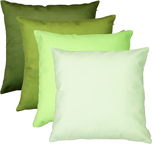 Mintgrüne Samt-Kissenbezüge 45x45 Cm – 2er Set Mit Verstecktem Reißverschluss, Weich Und Dekorativ