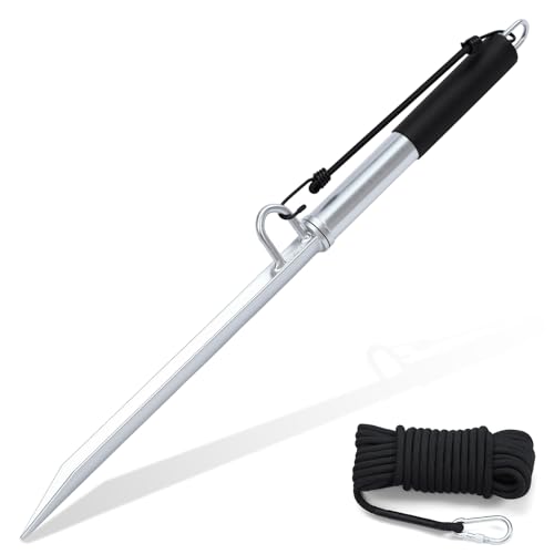 Otoolling Sand Spike Anchor Kit Heavy Duty Galvanized Steel Pole with...