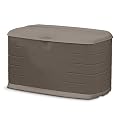 Rubbermaid Medium Resin Outdoor Storage Deck Box (73 Gal), Weather Resistant, Brown, Deck Organization for Home/Backyard/Pool Chemicals/Toys/Garden Tools/Porch/Patio Cushions