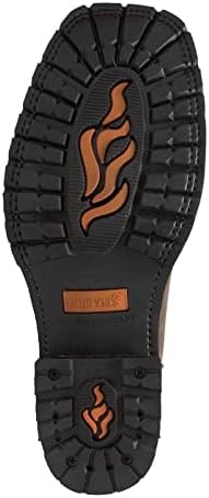 Ad Tec Men's 15" Western Cowboy Boots Wide Calf Square Toe Crazy Horse Leather Safety Work Boot (Medium, Brown, numeric_10_point_5) | Image 4
