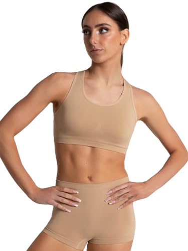 Capezio Women's Seamless Racerback Sports Bra2