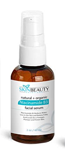 NIACINAMIDE 5% B3 Face Serum Advanced Formula with 5% Niacinamide Vitamin B3 for Younger, Plumper, Firm (2 oz /60 ml)