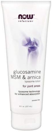 NOW Glucosamine, MSM & Arnica Liposome Lotion - 8 oz (Pack of 6)