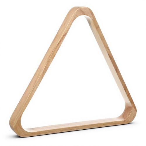 Zelphvt Solid Wood Pool Ball Rack, Billiard Ball Triangle Rack 2-1/4" for 15-Ball, Pool Table Balls Holder Positioning Frame
