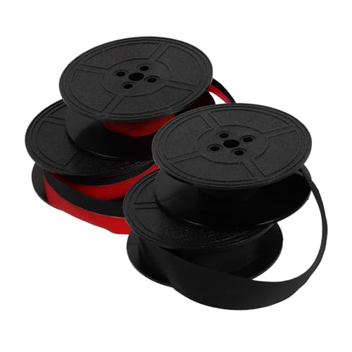 Angoily 2pcs Ribbon Red Black Twin Spool Replacement for Exceptional Ink Absorption Easy to Install Compatible Brands