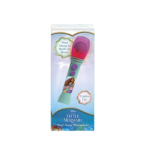 Image of Little Mermaid Toy Microphone for Kids, Includes Built-in Music and Lights, Ideal Toddler Toys