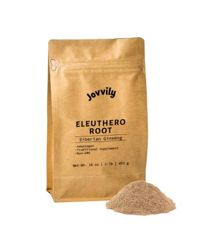 Jovvily Eleuthero Root Powder - 1lb - Siberian Ginseng - Single Ingredient