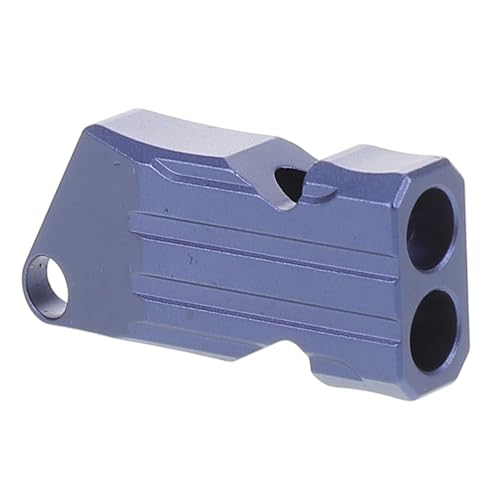 LIOOBO Emergency Survival Whistle Aluminum Alloy Dual Tube Design for Hiking Outdoor Adventure