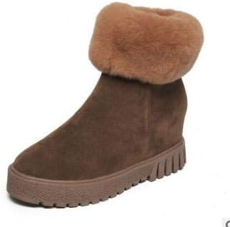 Amazon.com: Botas de nieve doradas para invierno, para mujeres, con altura  cada vez mayor, botas de color negro, botas de estaño cálido, zapatos de  mujer más botas cortas para mujer : Ropa,