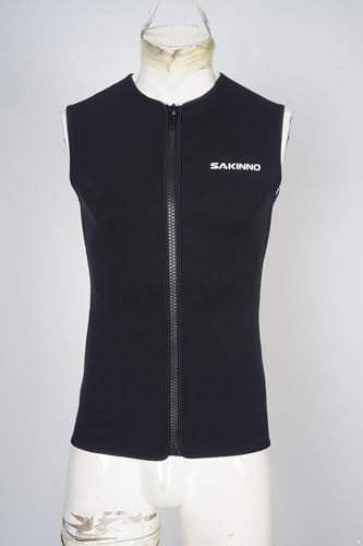 Camiseta sin mangas Moily para adultos, traje de neopreno 3 mm, camisa rashguard profesional con cierre para natación miniatura 2
