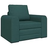 MOBCANT Praktisches Schlafsofa & Bodenschlafsofa Dunkelgrün Stoff Sofa Sets verstellbar polstergarnitur für Wohnzimmer, Büro, Apartment (98 x 71 x 83 cm)