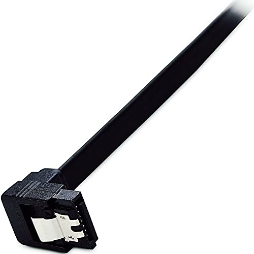 Cable SATA III 6 Gbps 3 piezas 18 pulgadas ángulo 90° negro miniatura 7