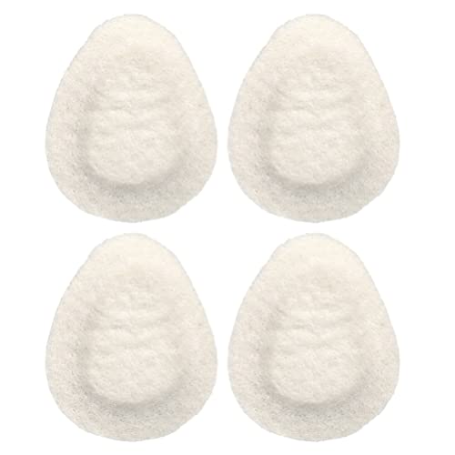 Healvian 2 Paires Metatarsal Felt Foot Pad Ball of Foot Cushions Forefoot Sole Support Inserts High Heels Grips PACS PADS SELS POUR FEMMES MEN BLANC Cover