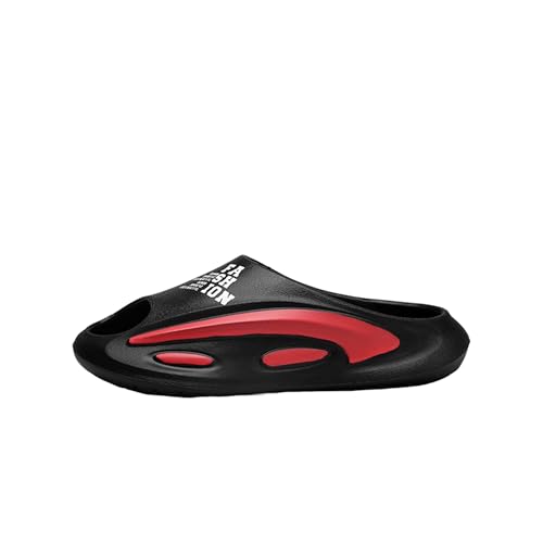 Thick soled shower slippers for men, anti slip EVA summer one-piece slippers for external wear