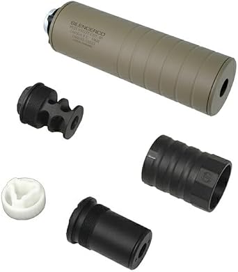 RGW SilencerCo Type Omega 9K Dummy Silencer Full Set Cerakote Dessert Color