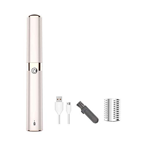 LKNJLL Eyebrow Trimmer, Precision Eyebrow Razor for Women Electric Facial Hair Remover with Comb No Pulling Sensation Painless for Face Chin Neck Upper-Lip