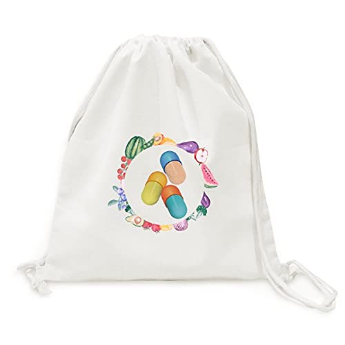 Sac en tissu pliable à sangle pour isoler pilules et légumes frais