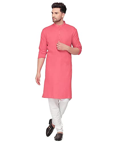 Image of Multi Colored Cotton Plain Men's Ethnic Kurta Only