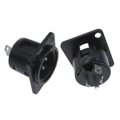 Conector XLR de metal de 3 pines macho hembra YS145 YS146 4