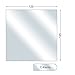 Produktbild Ofenexperte Funkenschutzplatte, Glasbodenplatte mit C-Kante, Quadrat, 6 mm stark, 125 x 125 cm