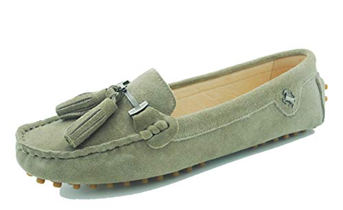 MINITOO Femme Casual Daim Loafers Mocassins Plats à...