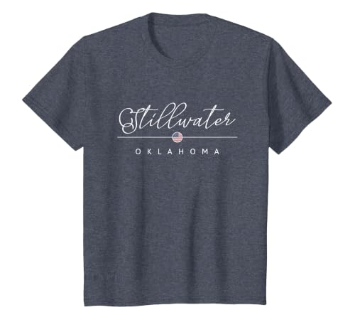 Stillwater Oklahoma OK on Stillwater T-Shirt, Youth, Heather Blue, 3T