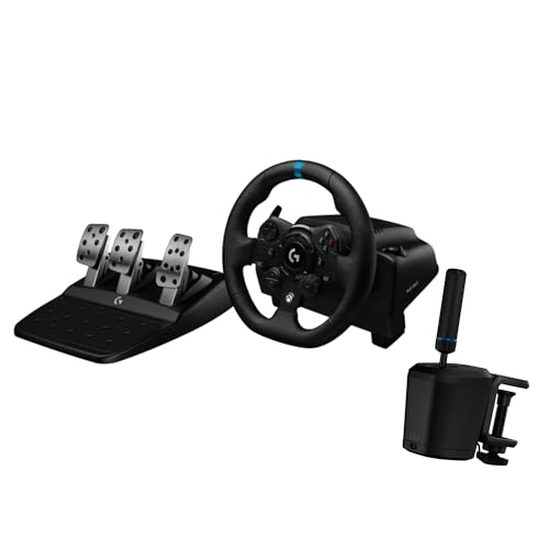 Logitech G923 Racing Wheel and Pedals + RS Shifter &amp; Handbrake Bundle - Xbox X|S/Xbox One/PC