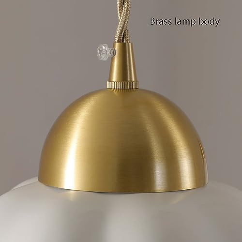 Lámpara colgante de latón estilo retro para mesa de comedor y bar 8