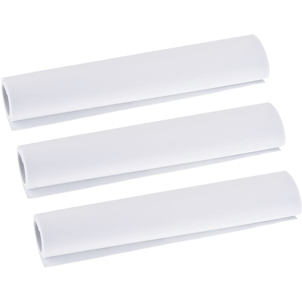 3 szt. Arkuszy pianki EVA w rolce 35 cm x 100 cm - pianka rzemieślnicza o grubości 1 mm do projektów DIY - biały/czarny(White)
